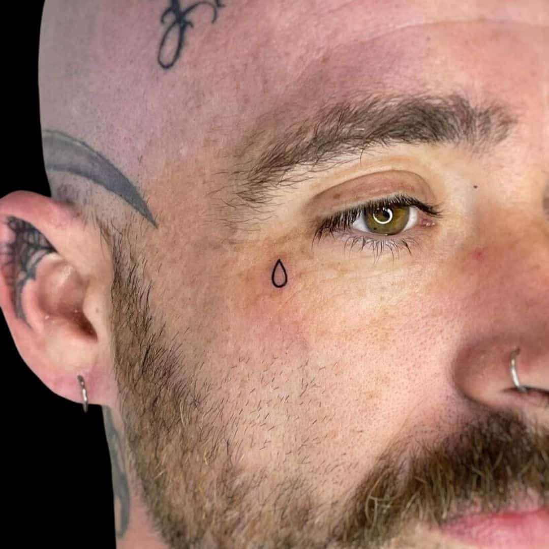 Tear Drop Tattoo Meaning & Types Explained - CB Ink
