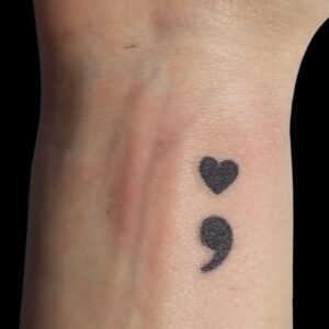 Semicolon Tattoo Meaning & Types Explained - CB Ink