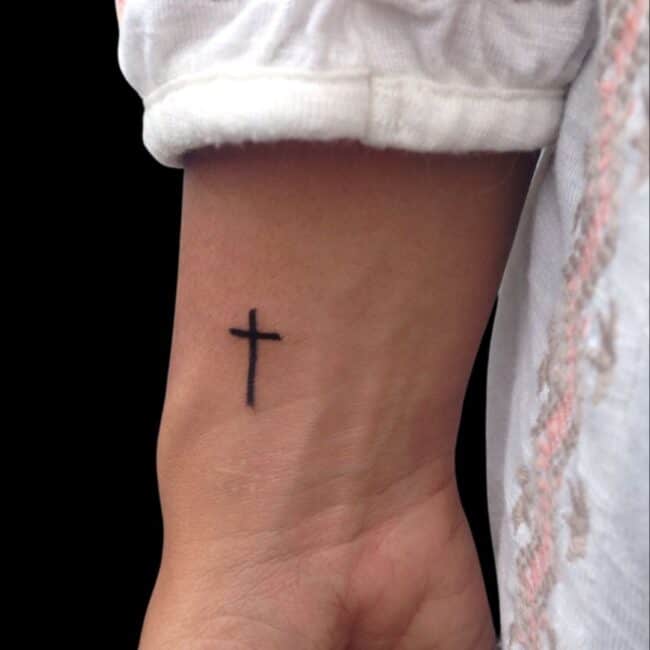 Small Cross Tattoo