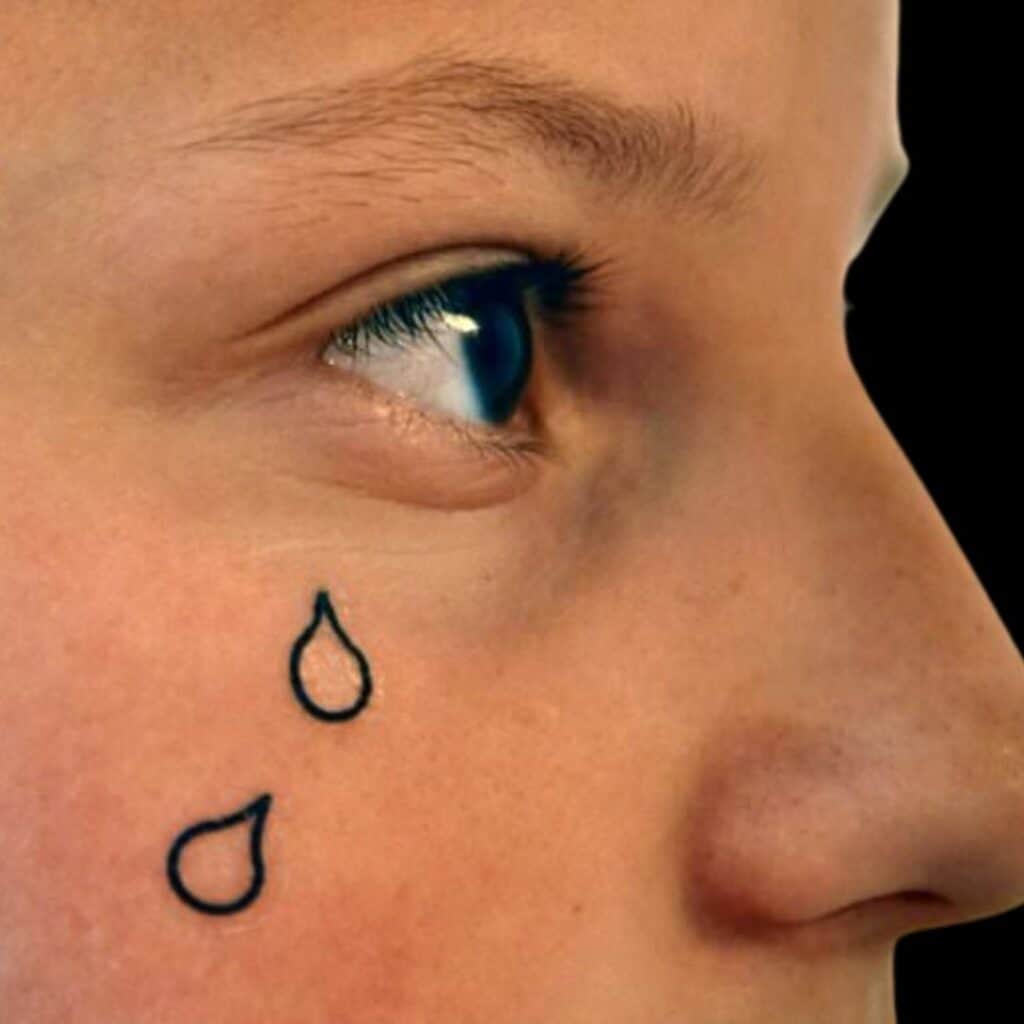 Tear Drop Tattoo Meaning & Types Explained - CB Ink
