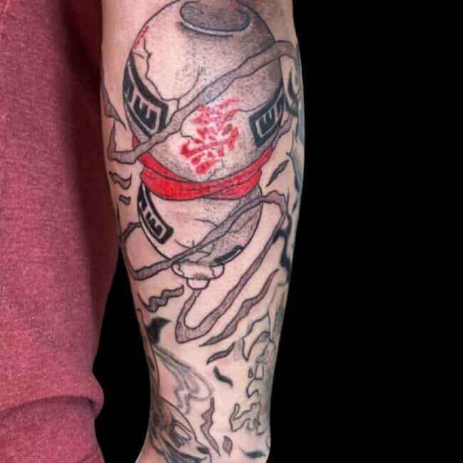 Gaara Gourd Symbol Tattoo