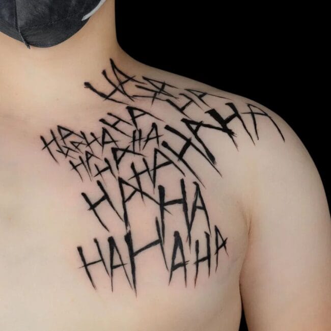 Joker Hahaha New Tattoo