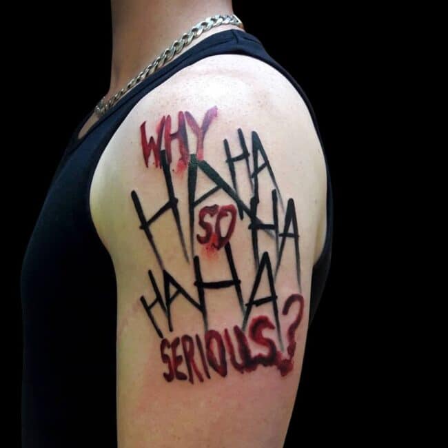 Joker Hahaha Tattoo