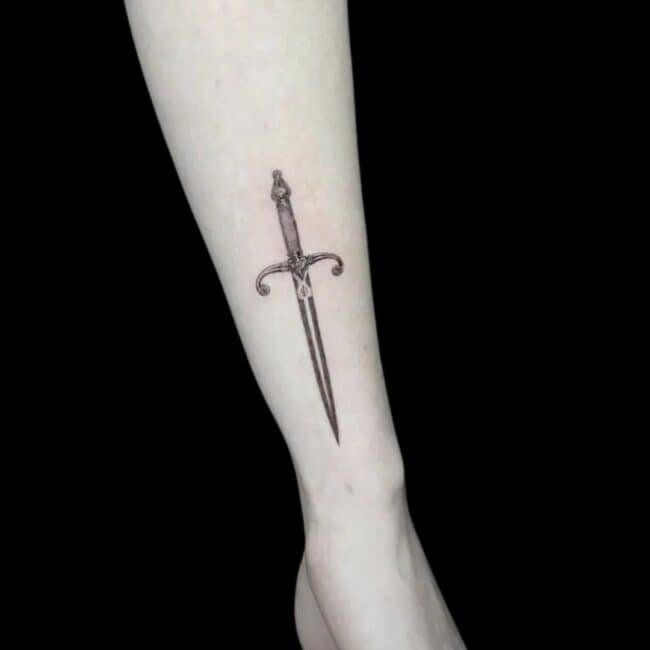 Small Sword Arm Tattoos Brisbane