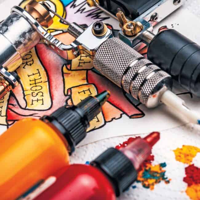 tattoo ink bottles