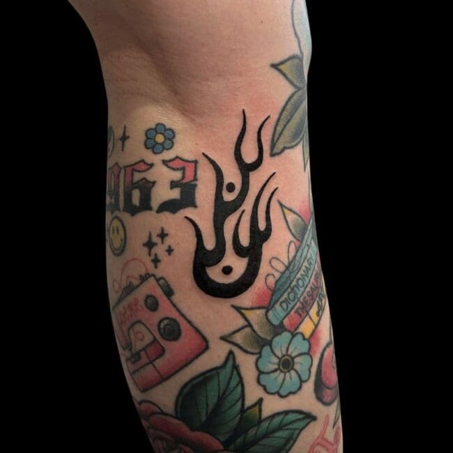 Kenzie Tattoo Artist Blackwork Religious Symbol Tattoo