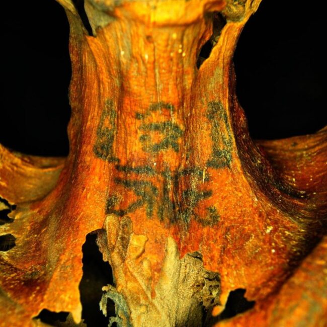 Ancient Mummified Neck Tattoo