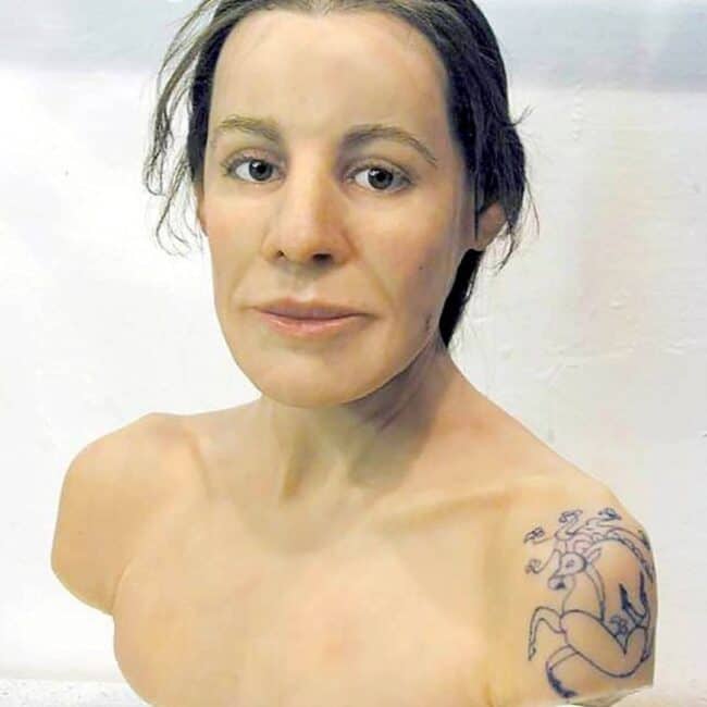 Ancient Princess of Ukok Artificial Face Recreation with Shoulder Tattoo