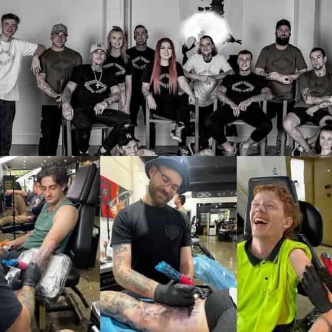 Photos Of CB Ink Artists And Customers Natural Emotional Reactions