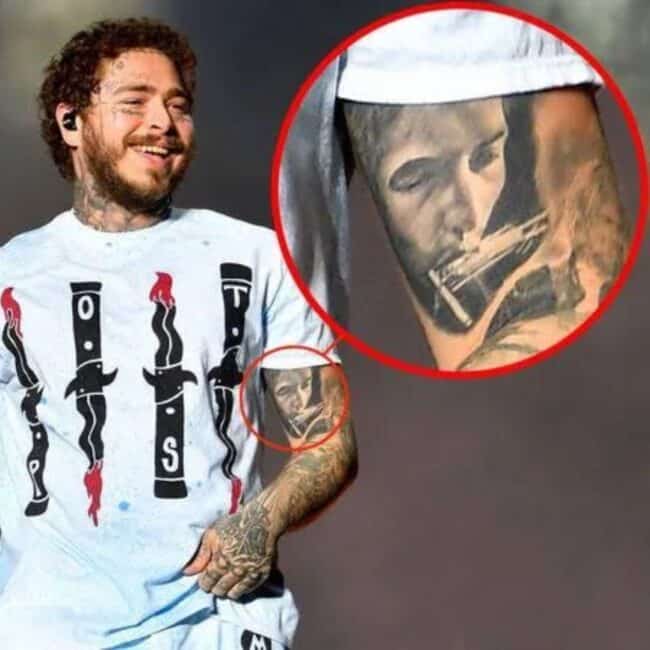 Post Malone Bob Dylan Music Arm Tattoo