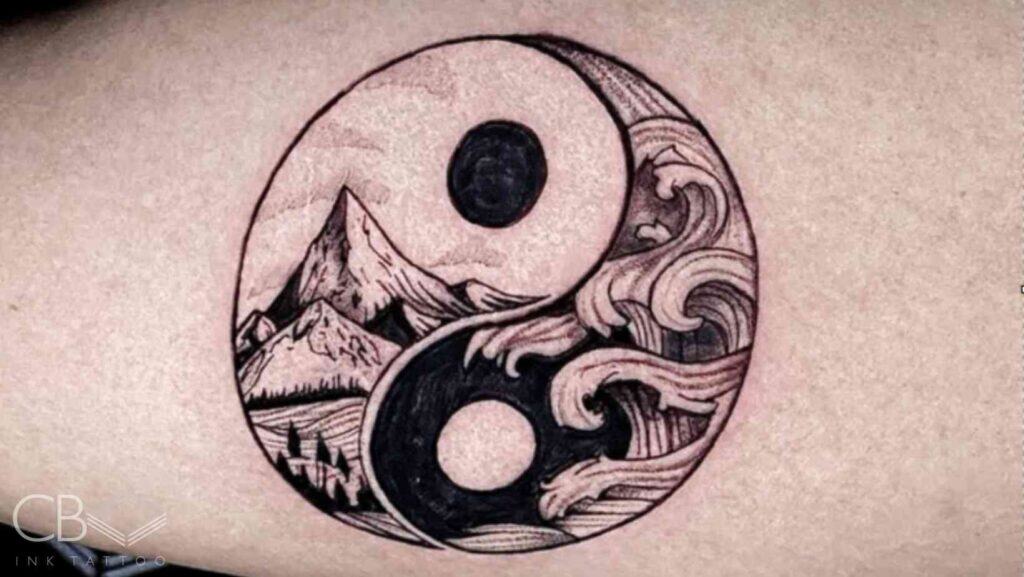 Black and Grey Art of Yin Yang Tattoos Idea Finding Balance in Ink Blog Article Image Cover Photo Template