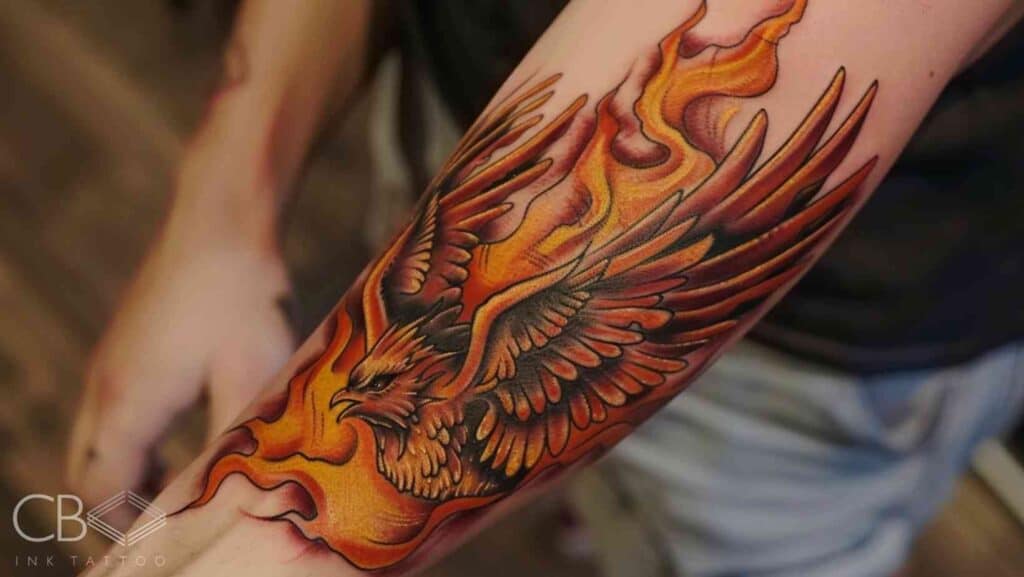 Realism Colour Rising Phoenix Tattoo Ideas Ink and Phoenix Tattoo Designs Blog Article Image Cover
