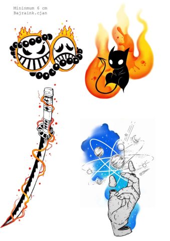 Animal 3 Flash Tattoo Design Sheet CJ