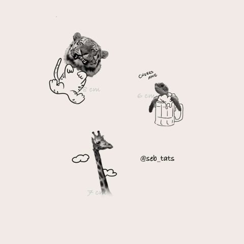 Animal- Flash- Tattoo- Design- Sheet- Seb