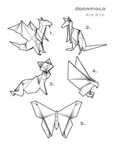 Animals 2 Flash Tattoo Design Sheet Erwin