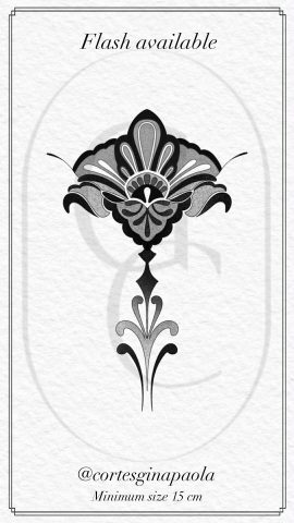 Blackwork- Flash- Tattoo- Design- Sheet- Gina