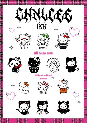Chelsea Tattoo Artist Sanrio Charaters Hello Kitty Dresses Anime Flash