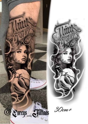 Chicano 2 Flash Tattoo Design Sheet Corey