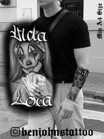 Chicano Flash Tattoo Design Sheet Ben