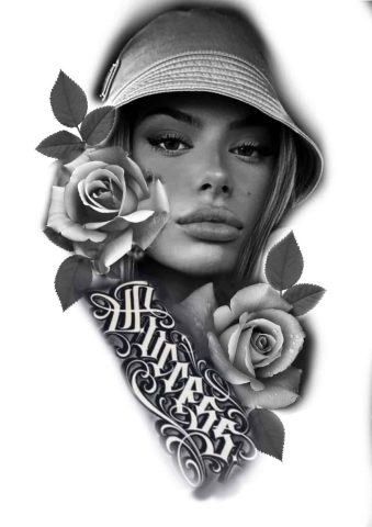 Chicano Flash Tattoo Design Sheet Raf