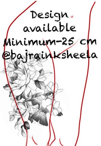 Floral 5 Flash Tattoo Design Sheet Sheela
