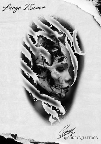 Halloween 4 Flash Tattoo Design Sheet Corey