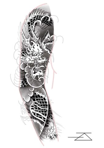 Japanese 1 Flash Tattoo Design Sheet Raf