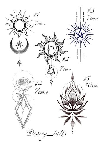 Linework 11 Flash Tattoo Design Sheet Corey