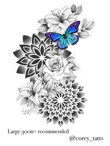 Mandala 6 Flash Tattoo Design Sheet Corey
