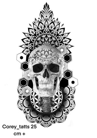 Mandala 7 Flash Tattoo Design Sheet Corey