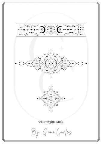 Mandala- Flash- Tattoo- Design- Sheet- Gina