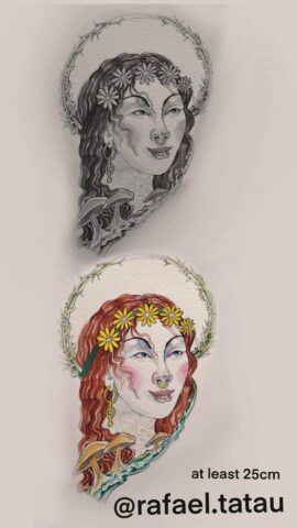 Neo 5 Traditional Flash Tattoo Design Sheet Raf