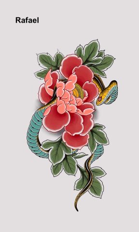 Neo 7 Traditional Flash Tattoo Design Sheet Raf