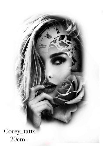 Realism 18 Flash Tattoo Design Sheet Corey