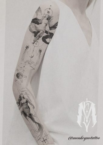 Realism- 2- Flash- Tattoo- Design- Sheet- Simon