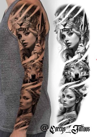 Realism 20 Flash Tattoo Design Sheet Corey