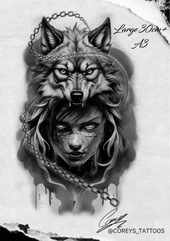 Realism 34 Flash Tattoo Design Sheet Corey