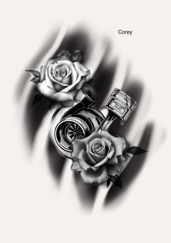 Realism 37 Flash Tattoo Design Sheet Corey