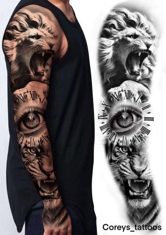 Realism 44 Flash Tattoo Design Sheet Corey