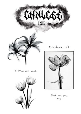Realism 5 Flash Tattoo Design Sheet Chelsea