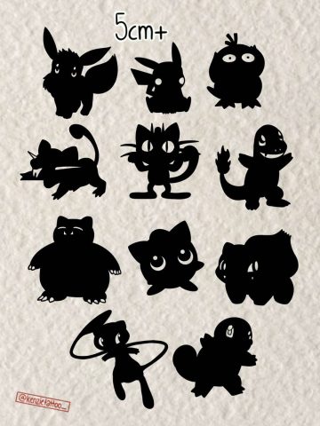 blackwork flash tattoo design sheet Mckenzie