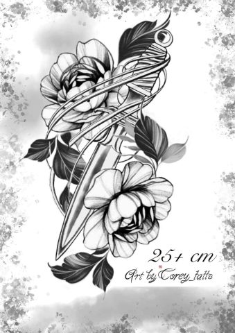 Realism 8 Flash Tattoo Design Sheet Corey