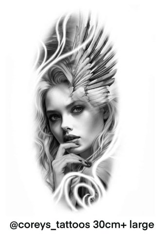 Realism 9 Flash Tattoo Design Sheet Corey