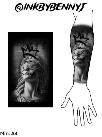 realism Flash Tattoo Design Sheet ben