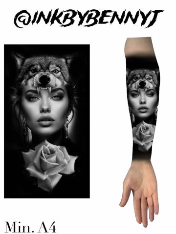 realism flash tattoo design sheet ben