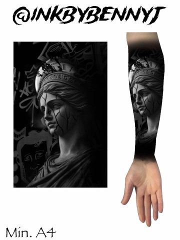 realism flash tattoo design sheet ben