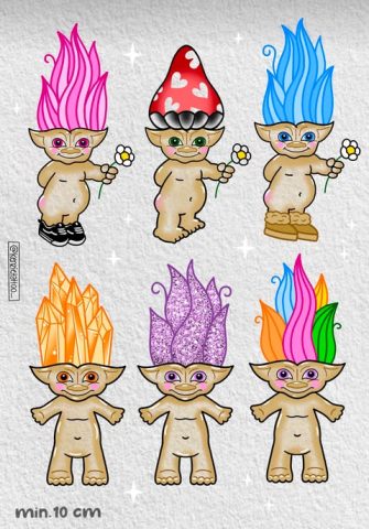 troll doll tattoo design sheet tattoo Kenzie